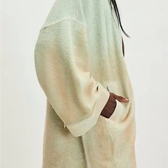 Free People Lola ombré sweatshirt cardi   Size S. NWT - Picture 2 of 3